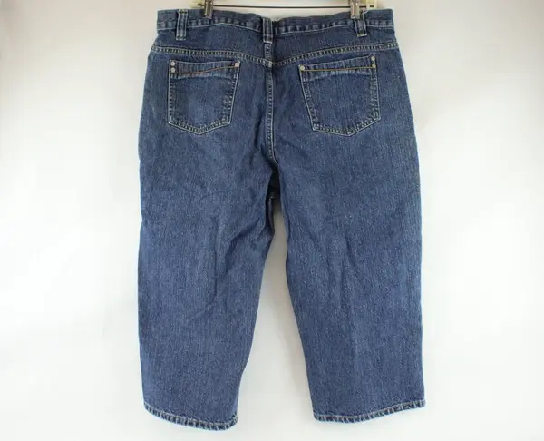 Faded Glory Women's Missy Capri Cropped Denim Jeans Size 18