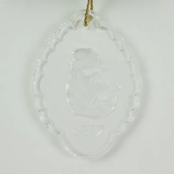 Enesco Precious Moments 1990 Lead Crystal Cherub Ornament 638888 Box