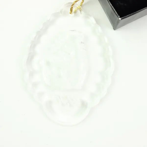 Enesco Precious Moments 1990 Lead Crystal Cherub Ornament 638888 Box