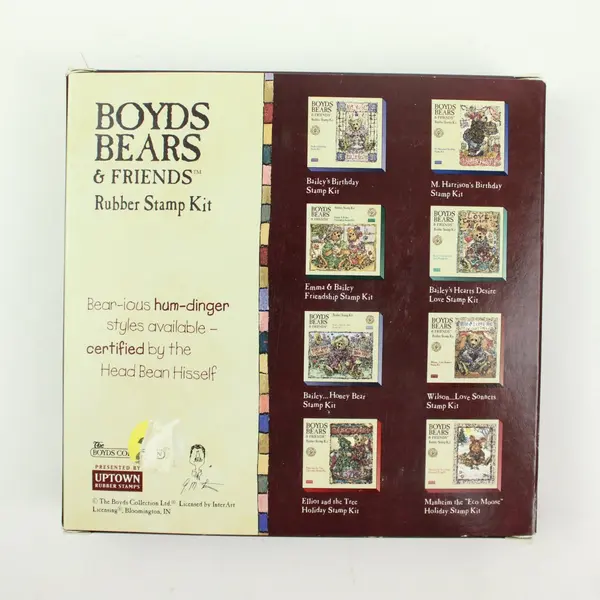 Boyds Bears & Friends Emma Bailey Wilson Love Sonnets Rubber Stamp Kit