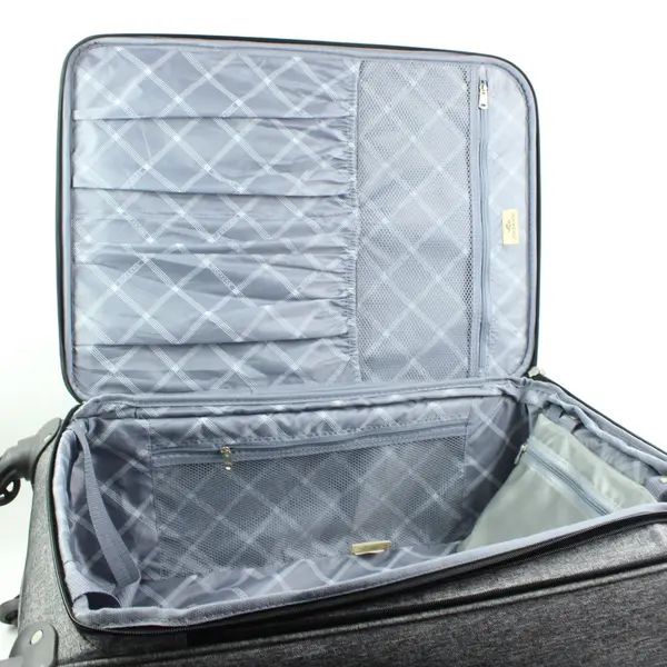 Dockers Gray 28 Inch Softside Rolling Suitcase