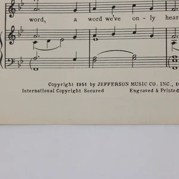 1951 Too Young Sheet Music Nat King Cole Sylvia Dee Sid Lippman