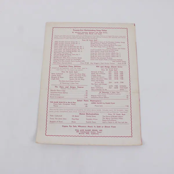 I Get Ideas (When We Are Dancing) Tony Martin Sheet Music