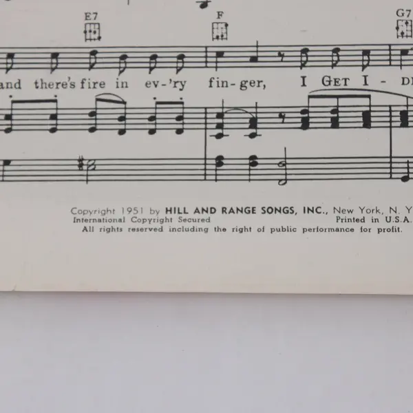 I Get Ideas (When We Are Dancing) Tony Martin Sheet Music