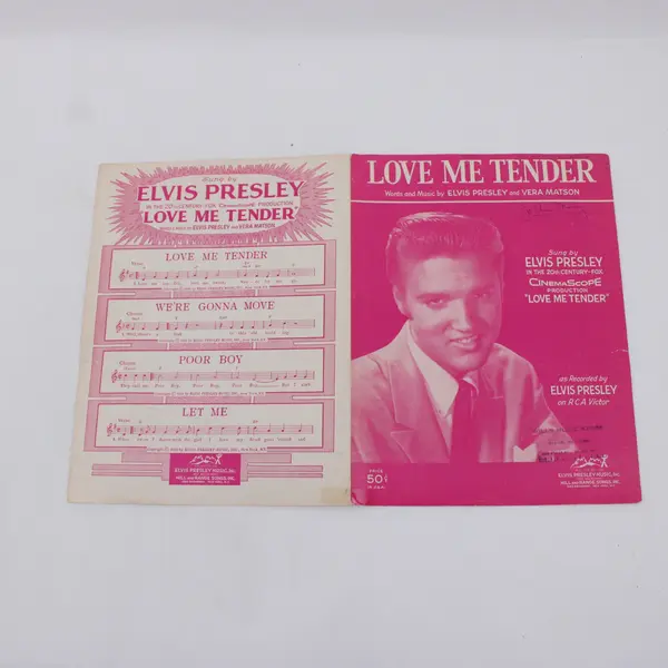 Elvis Presley Love Me Tender Sheet Music Vera Matson Cover