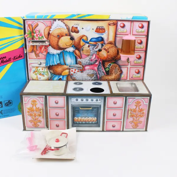Schopper Modern Doll Toy Kitchen Unit Miniature Pretend Play