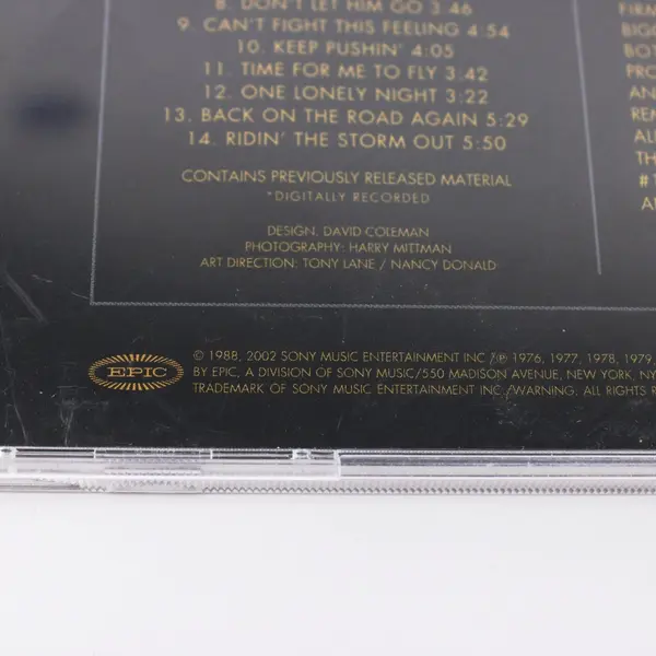 REO Speedwagon The Hits CD 14 Classic Tracks Remastered Epic
