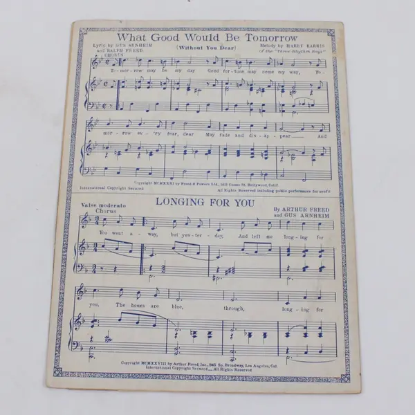 Surrender Dear Sheet Music Gordon Clifford Harry Barris Freed & Powers