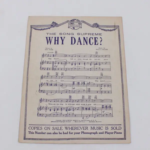 Love Letters in the Sand 1931 Sheet Music Coots Kenny Irving Berlin Inc