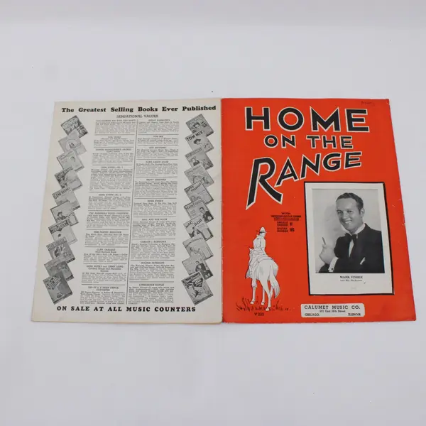 Home on the Range Sheet Music Mark Fisher Hawaiian Guitar Calumet V233