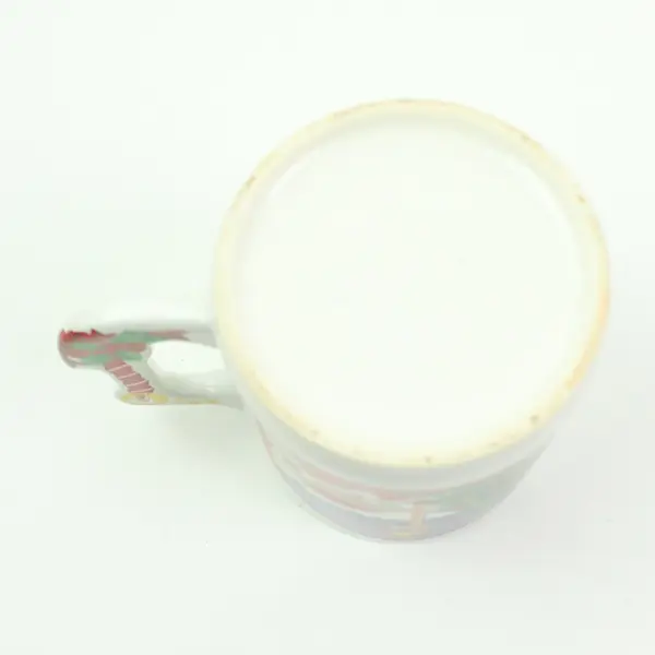 Christmas Santa Window with Candle Handle Coffee Mug