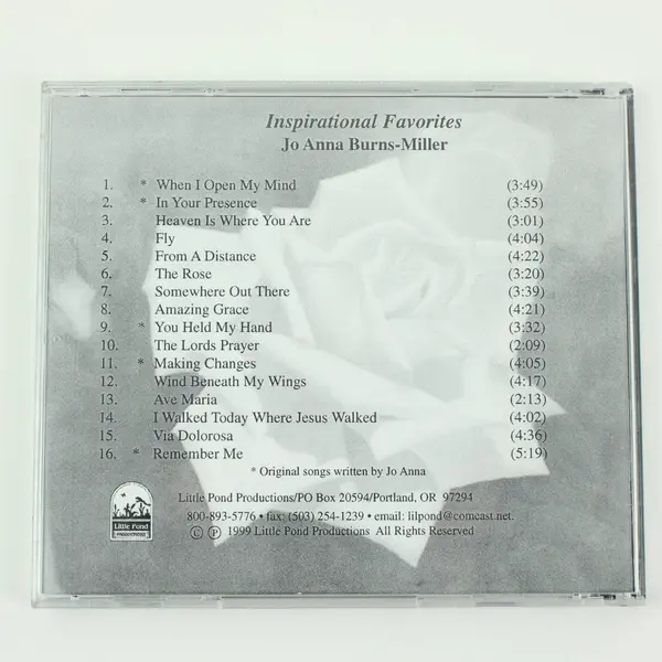 Inspirational Favorites Jo Anna Burns-Miller CD 1999 Little Pond