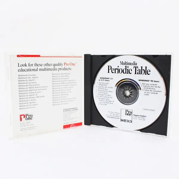 Pro One Multimedia Periodic Table of the Elements CD-ROM Interactive