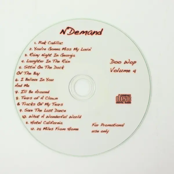 N Demand Doo Wop Volume 4 CD Signed Cracked Case
