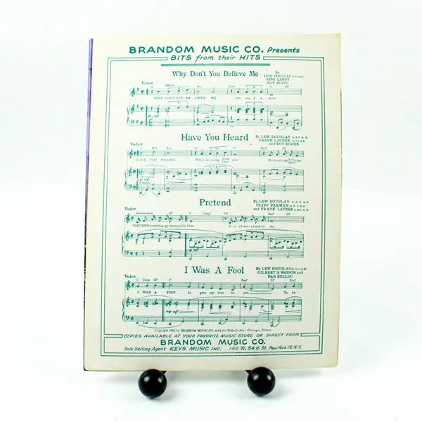Lew Douglas Pretend Vintage Sheet Music Brandom Music Co. Teal Cover