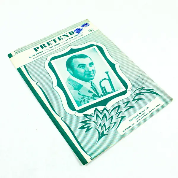 Lew Douglas Pretend Vintage Sheet Music Brandom Music Co. Teal Cover