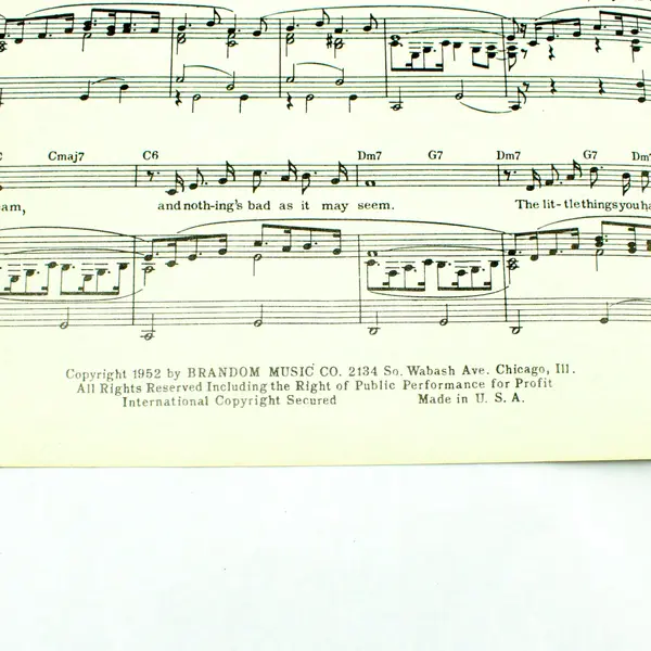 Lew Douglas Pretend Vintage Sheet Music Brandom Music Co. Teal Cover