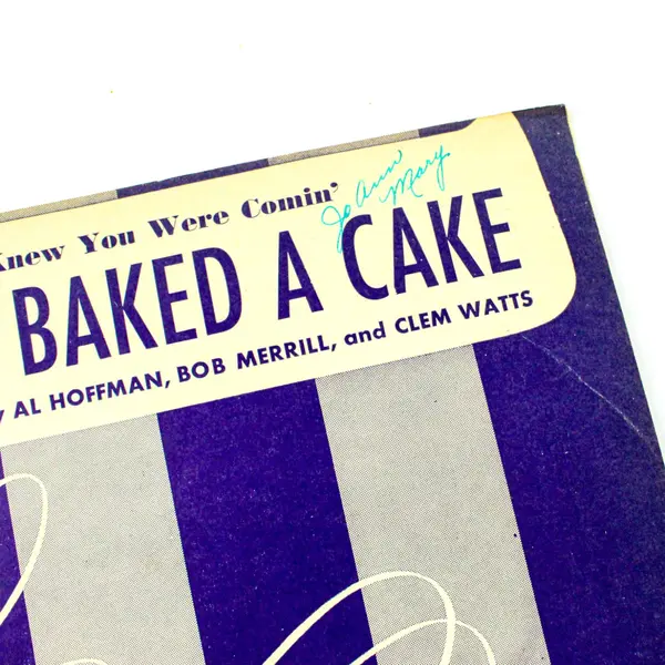 If I Knew You Were Comin' I'd've Baked a Cake Sheet Music