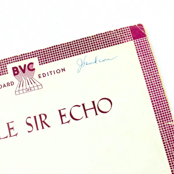 Little Sir Echo Piano Vocal Sheet Music Belwin Vocco Conn Songbook