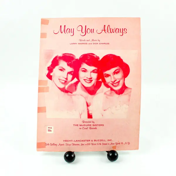 McGuire Sisters May You Always Sheet Music Vocal Piano