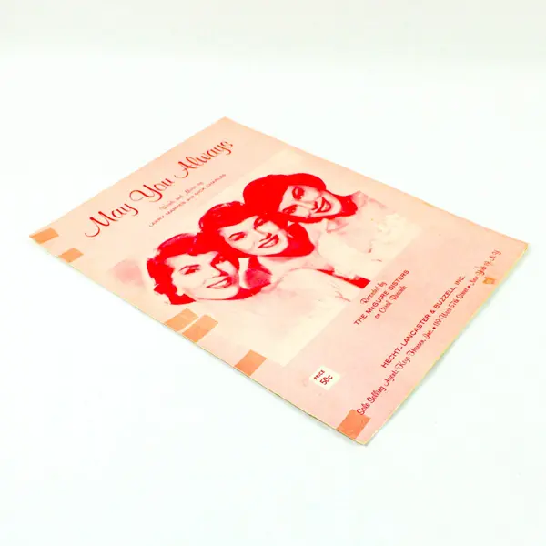 McGuire Sisters May You Always Sheet Music Vocal Piano