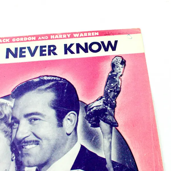 You'll Never Know Sheet Music Booklet Alice Faye John Payne Jack Oakie