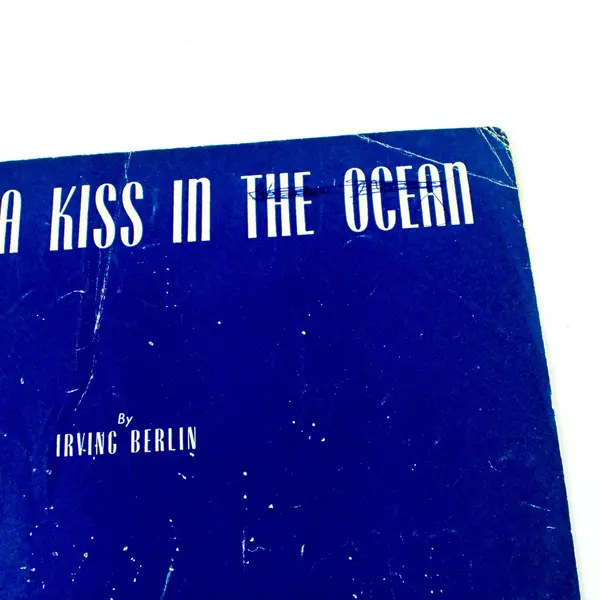 I Threw a Kiss in the Ocean 1942 Sheet Music Kate Smith Irving Berlin