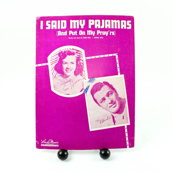 I Said My Pajamas Tony Martin Vintage Sheet Music Piano Vocal