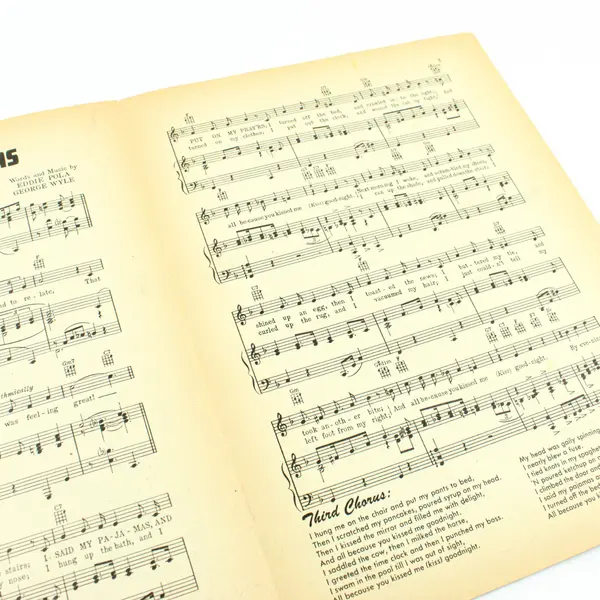 I Said My Pajamas Tony Martin Vintage Sheet Music Piano Vocal