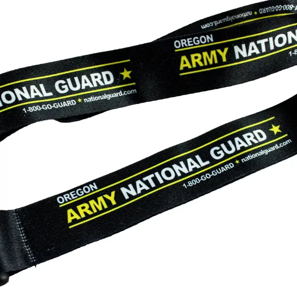 Lot of 2 Oregon Army National Guard Nylon Lanyards