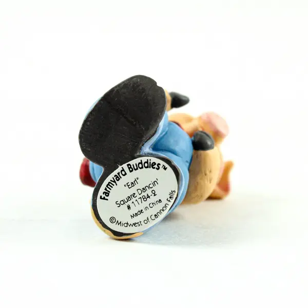 Farmyard Buddies Earl Square Dancin' Pig Figurine Midwest Cannon Falls