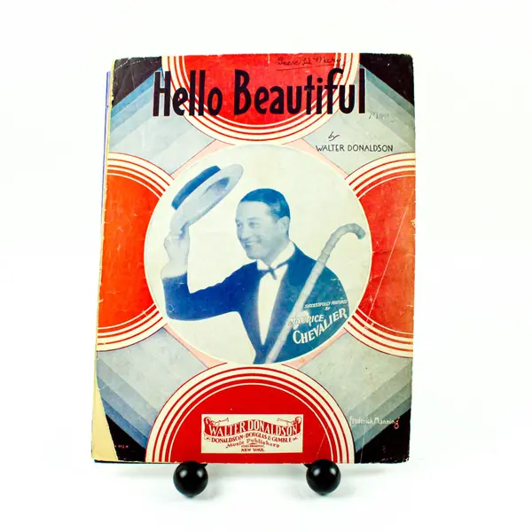 Maurice Chevalier Hello Beautiful Walter Donaldson Vintage Sheet Music