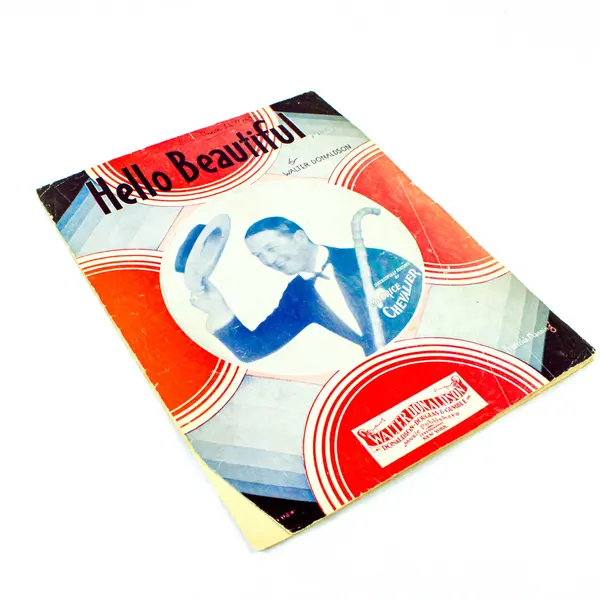 Maurice Chevalier Hello Beautiful Walter Donaldson Vintage Sheet Music