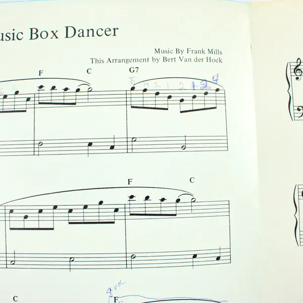 Frank Mills Music Box Dancer Easy Piano Solo Sheet Music