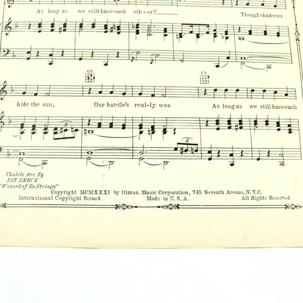 1931 Whistling in the Dark Sheet Music Carmen & Guy Lombardo Cover