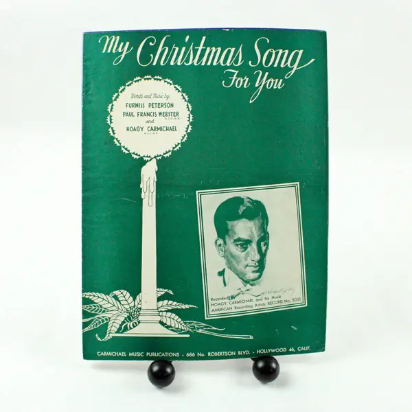 My Christmas Song For You Hoagy Carmichael Piano Vocal Sheet Music