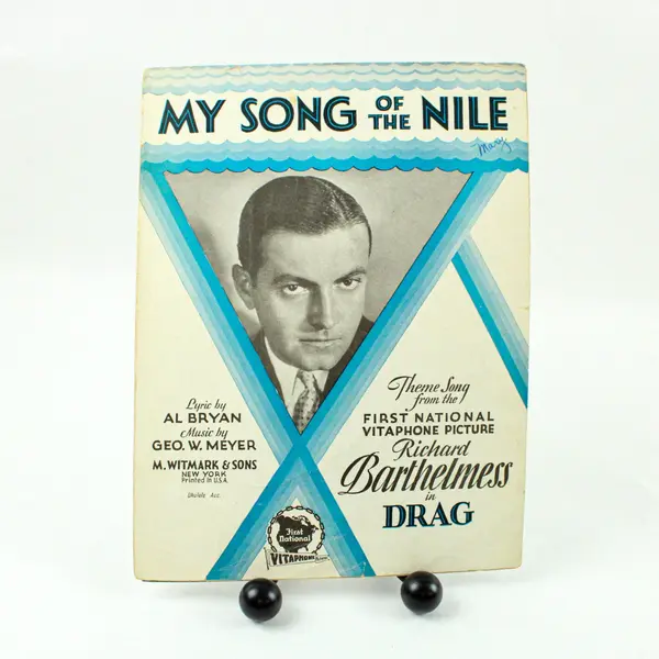 1929 My Song of the Nile Sheet Music Richard Barthelmess Drag