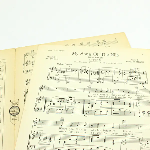 1929 My Song of the Nile Sheet Music Richard Barthelmess Drag