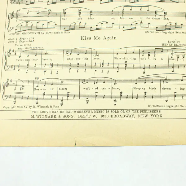 1929 My Song of the Nile Sheet Music Richard Barthelmess Drag