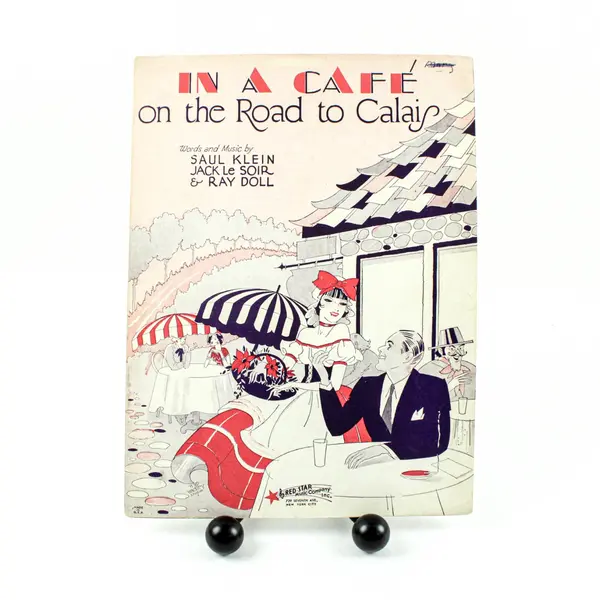 In a Cafe on the Road to Calais Sheet Music Saul Klein Jack Le Soir Ray Doll