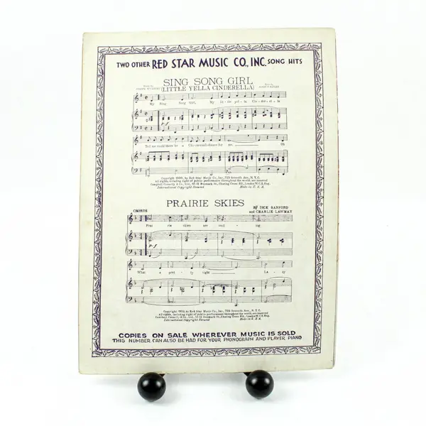 In a Cafe on the Road to Calais Sheet Music Saul Klein Jack Le Soir Ray Doll