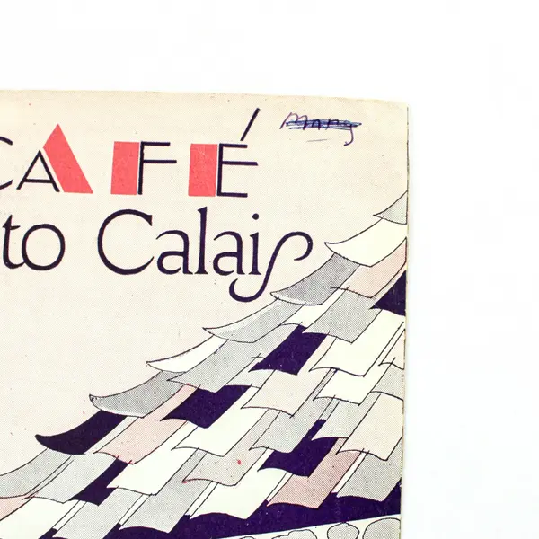In a Cafe on the Road to Calais Sheet Music Saul Klein Jack Le Soir Ray Doll