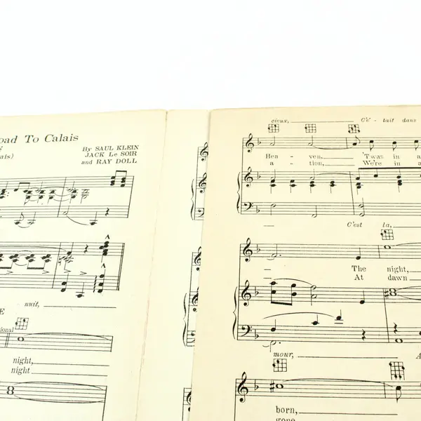 In a Cafe on the Road to Calais Sheet Music Saul Klein Jack Le Soir Ray Doll
