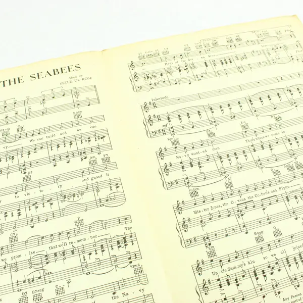 The Song of the Seabees Vintage Sheet Music US Navy Seabees
