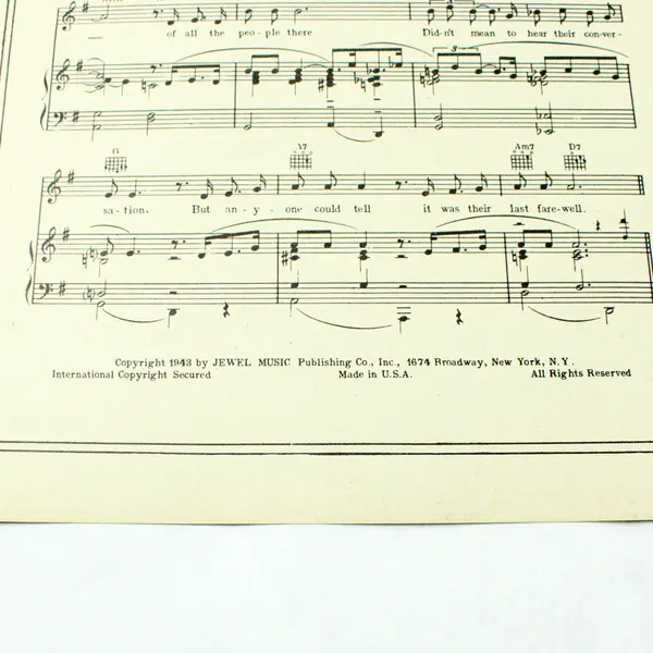 1939 Sunrise Serenade Sheet Music Glen Gray Orchestra Cover