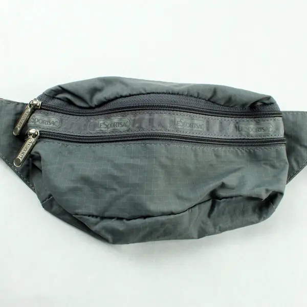 LeSportsac Nylon Waist Bag Fanny Pack Belt Bag Grey