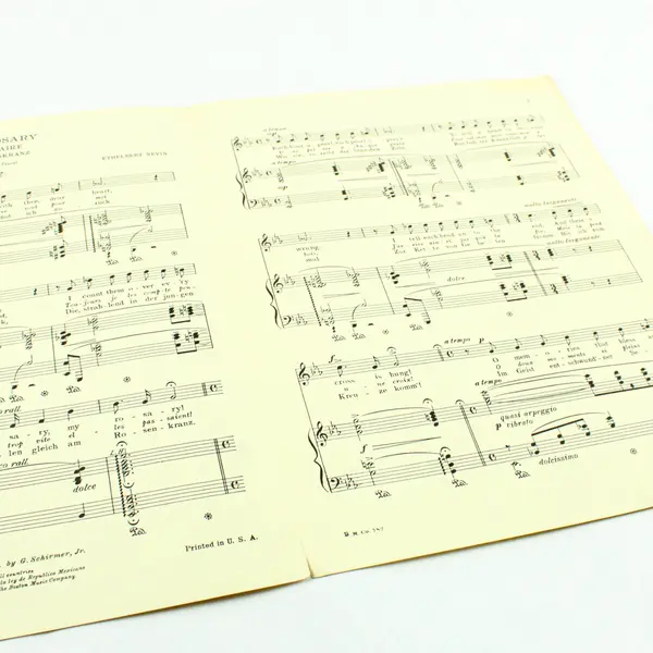 The Rosary Ethelbert Nevin Vocal Sheet Music Boston Music Company