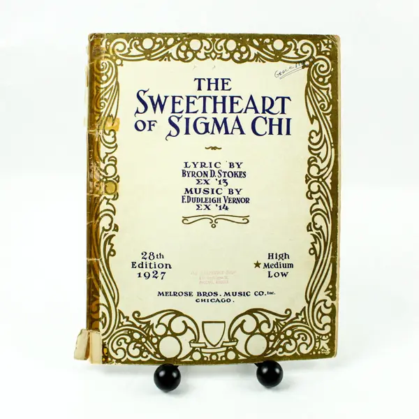 The Sweetheart of Sigma Chi 1927 Sheet Music 28th Edition