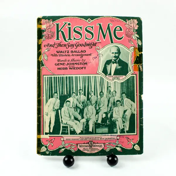 Kiss Me and Then Say Goodnight Vintage Sheet Music Gene Johnston Herb Wiedoft