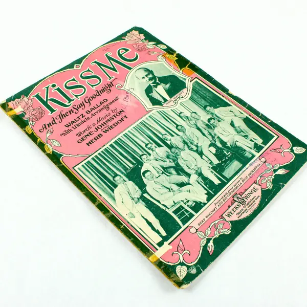 Kiss Me and Then Say Goodnight Vintage Sheet Music Gene Johnston Herb Wiedoft